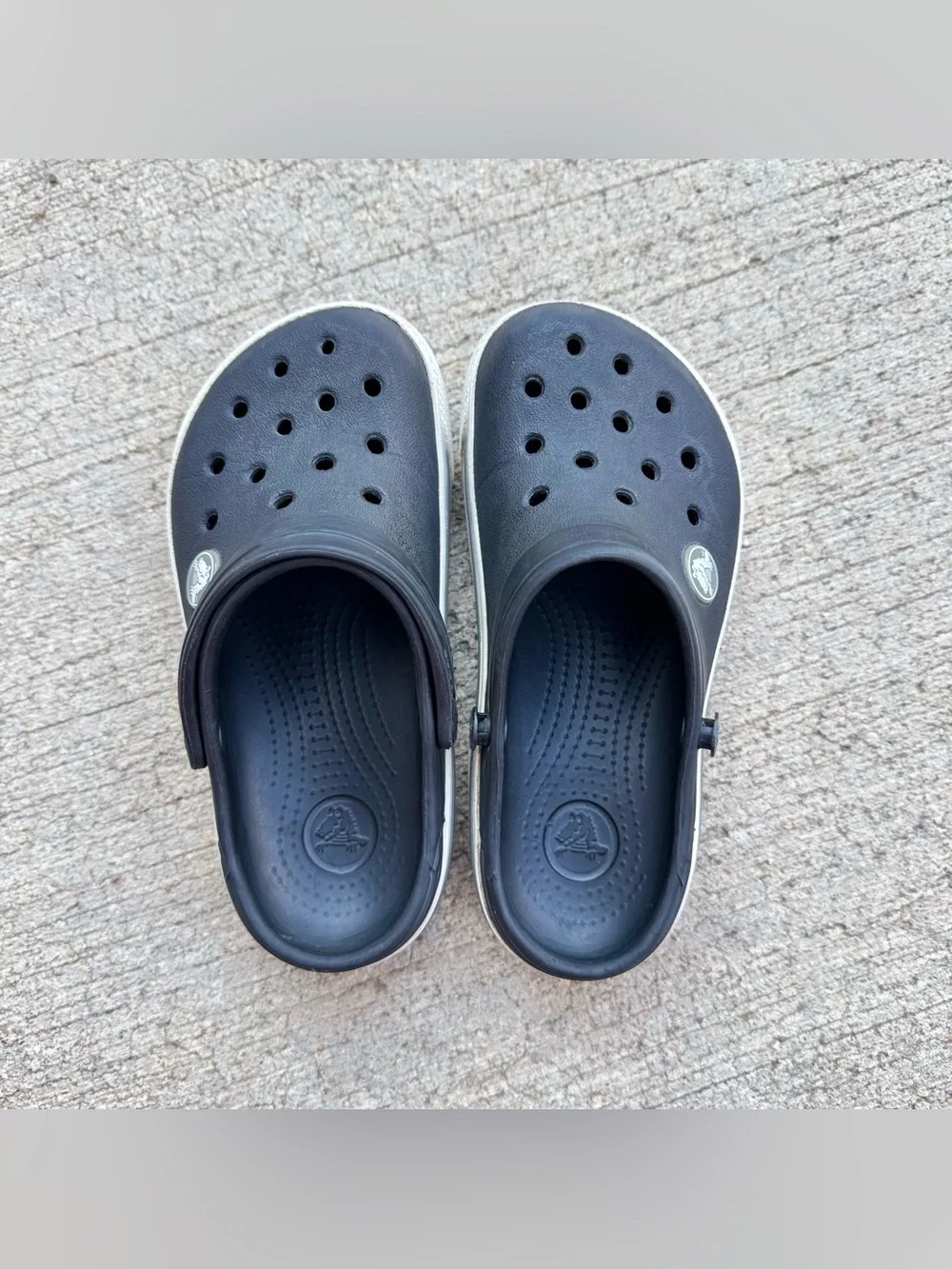 Crocs Crocband Clogs Children kids 10 11 Black Comfort Shoe